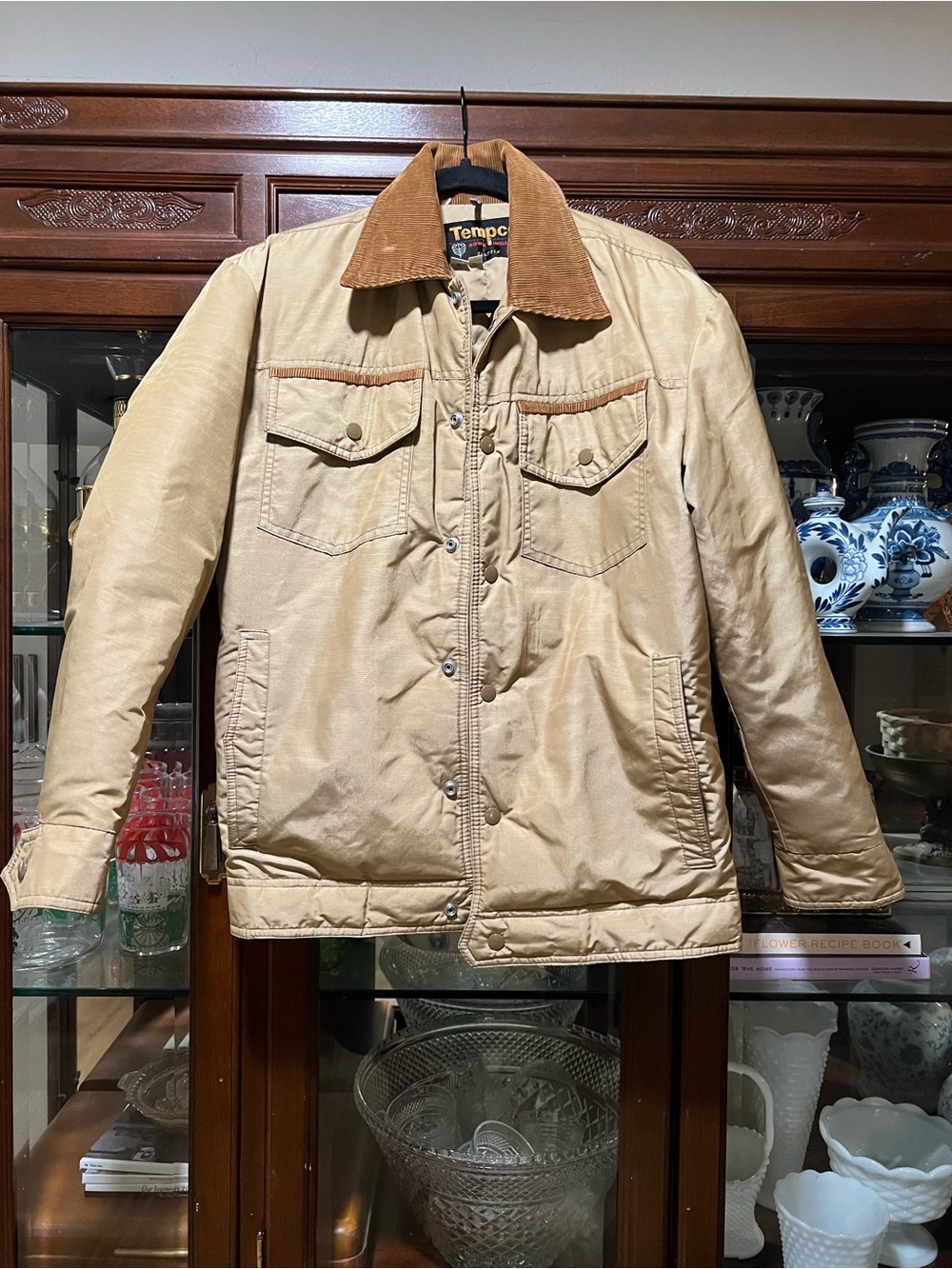 Men’s Vintage Tempco Down insulated puffer barn jacket size S